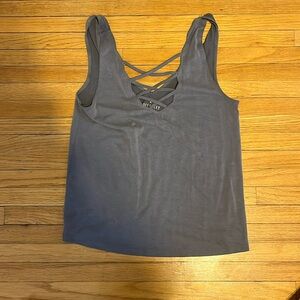 extra small soft and sexy line american eagle v neck tie cropped tank